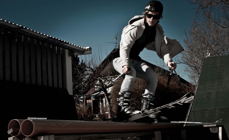 Vår åk1 på backyard rail
ingen snö fanns till. Foto: Elin Ingemarsson. Åkare: Christoffer Ingemarsson.