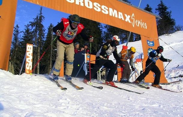 Saab Crossmax 2002 i Tandådalen. Foto: Johan Åkesson. Åkare: okända.