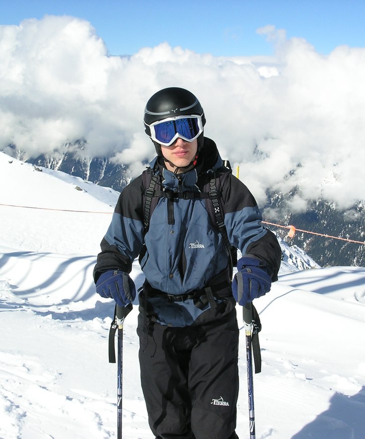 Låga moln i Chamonix.. Foto: Sten. Åkare: Anton.