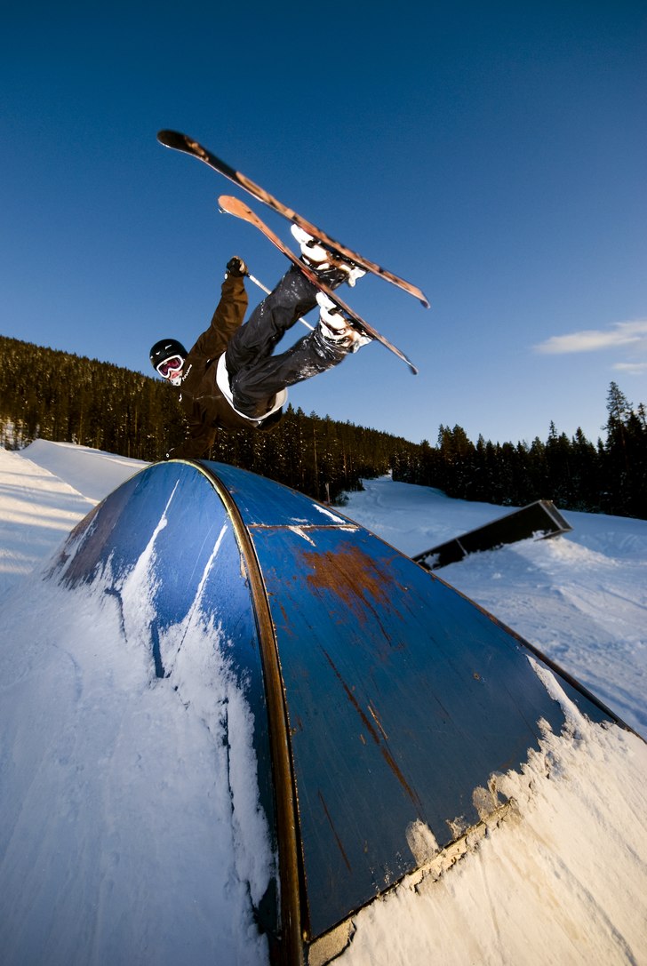 sjukt bra dag i kläppen! jag åker med handen på. Foto: Mange. Åkare: Daniel Swanbeck.