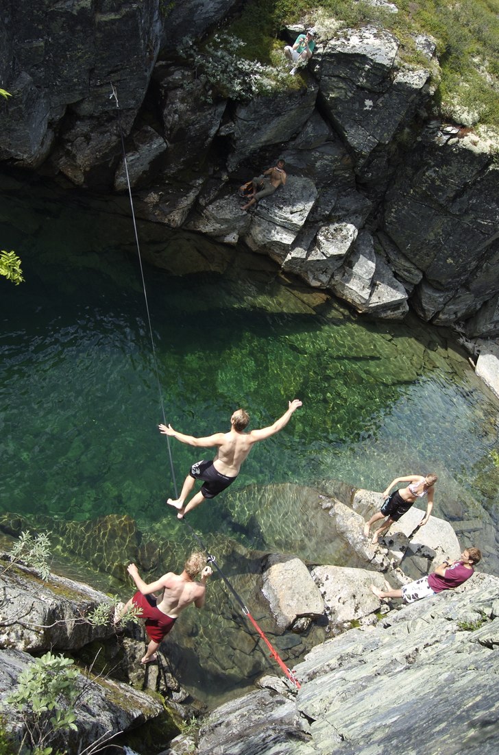 Balans träning inför vintern. Foto: Kaj Söderin. Åkare: Mattias Lindvert.