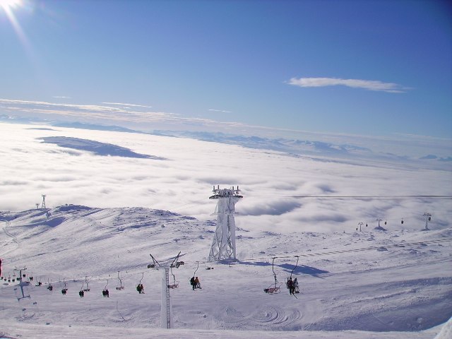 Utsikt från Åre skutan en molnig dag... Foto: Andreas Lundberg.