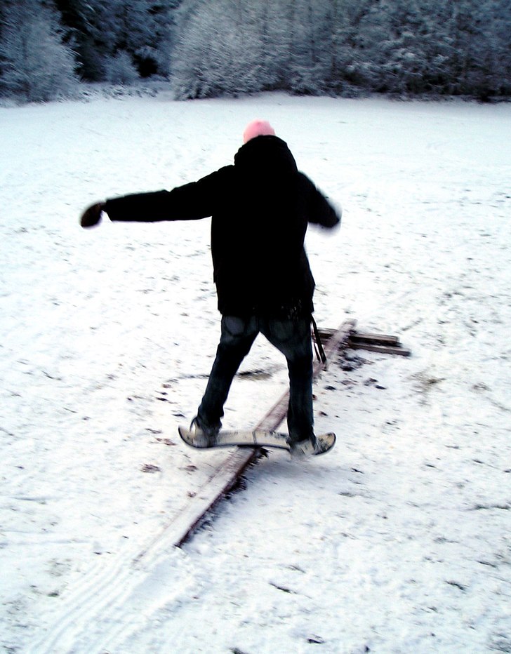 Boardslide. Foto: Jonathan Klein. Åkare: Simon Sterner.