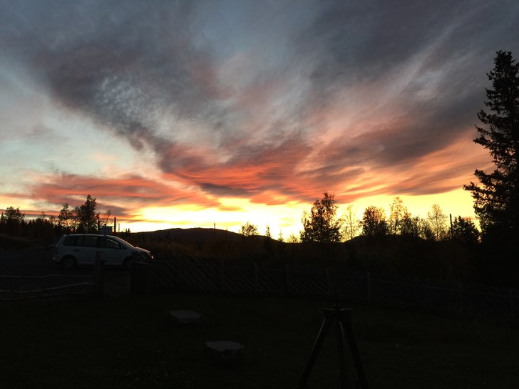 Fine farger i fjellet.
Det er varierende temperatu.