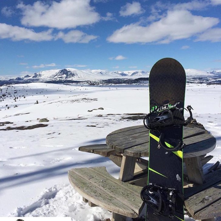 Senvinter på Storefjell med flotte forhold
Bildet.