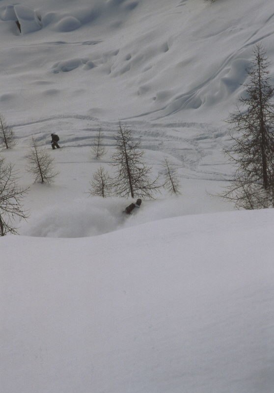 En dag efter ett dump.. Foto: Mange. Åkare: johan.