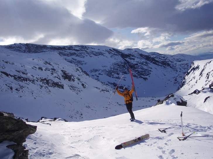 Äntligen uppe!. Foto: Martin Olsson. Åkare: Jonatan Odby.