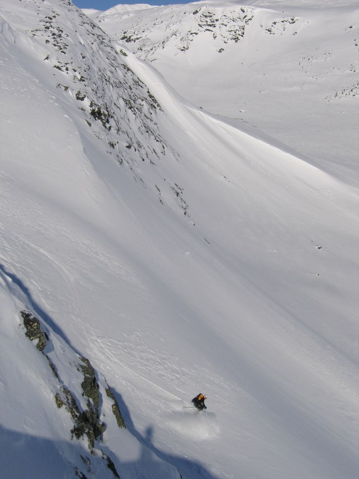 Borka efter en topptur. Foto: Kristan Oxling. Åkare: Rickard Ivarsson.