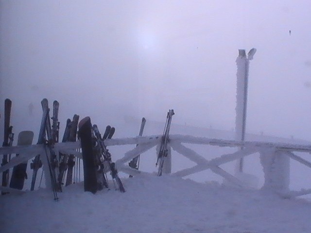 Typisk, svensk, januaridag på toppen.. Foto: Jan Wahlström.