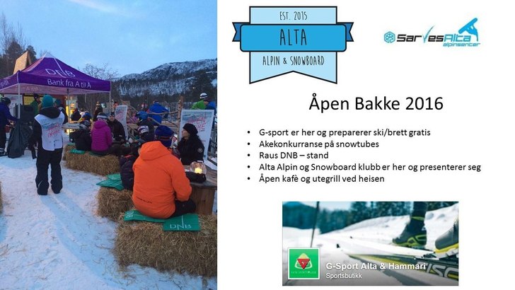 Åpen Bakke 2016
- 10 grader, nysnø og flotte for.