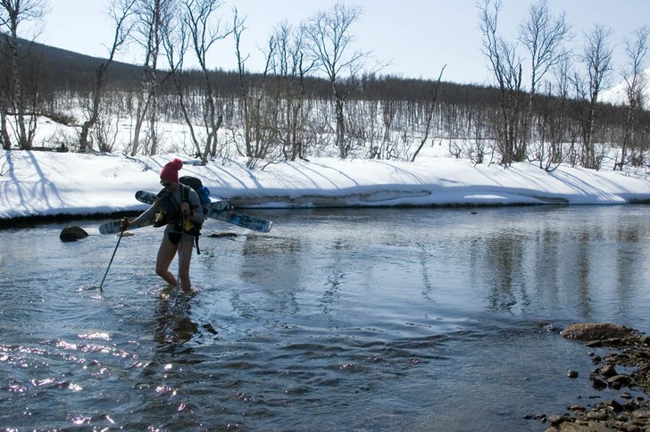 ett uppfriskande vad att börja turen med är allt. Foto: björn bonthron. Åkare: jakob.