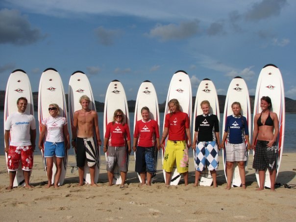 Surfgänget på Surfcamp Lombok..