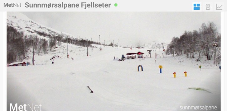 Åpent hele påsken
God morgen!

Det er nysnø, .