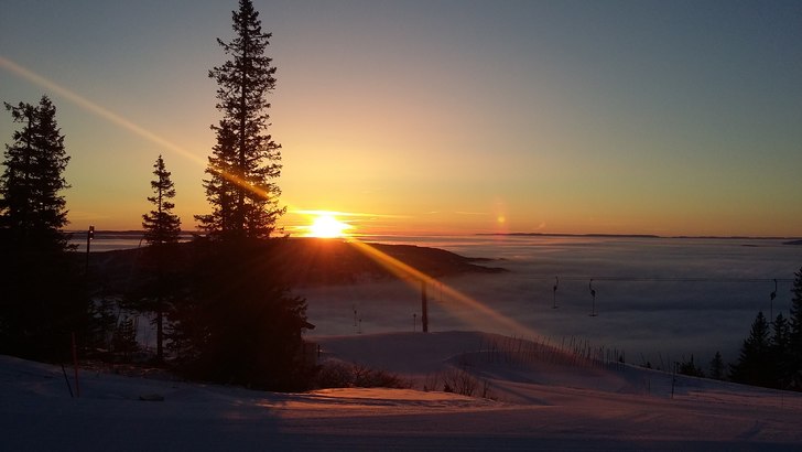 Strålende sol på fjellet i dag!
Strålende sol p.