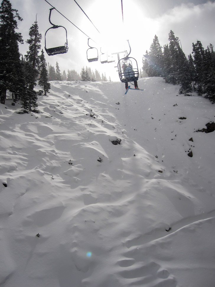 Den lilla 2-stolen i Arapahoe Basin 2012..