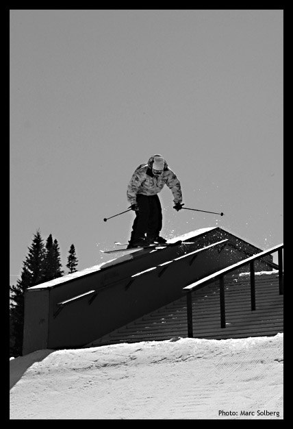 En skidåkare jag träffade i Xgames parken. Stair. Foto: Marc Solberg. Åkare: Unknown.