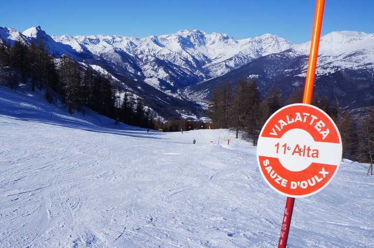 Sauze, gran pista!. Foto: Fredrik Carlsson.