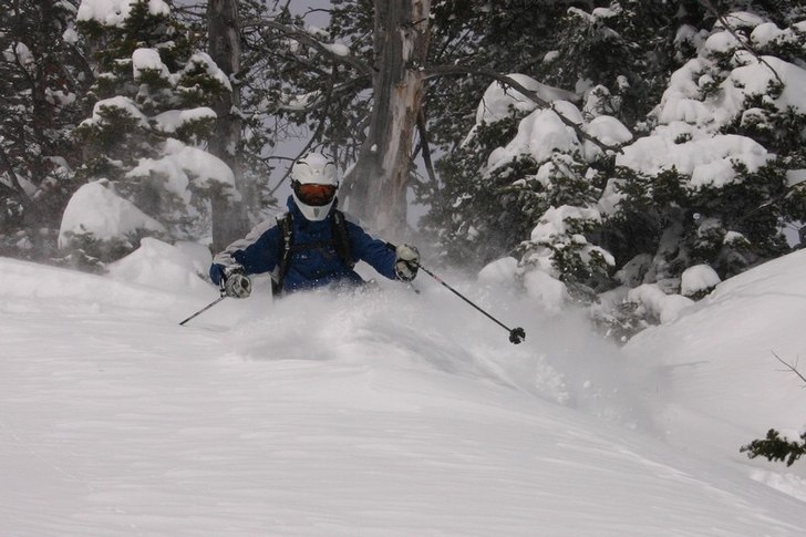 Fin lutning och fluffig snö var det:). Foto: Lucas Skalleberg. Åkare: Max Larsson.