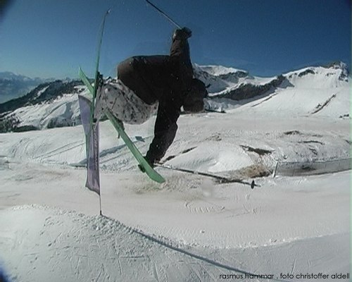 Screenshot från followcam med filmkamera. Foto: Christoffer Aldell. Åkare: Rasmus Hammar.