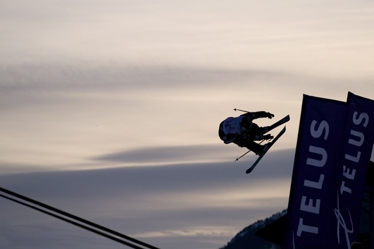 Big Air under telus festivalen. Whistler, bc.. Foto: Daniel Jordy. Åkare: random.