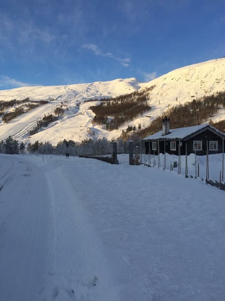 Supre forhold????
-11 grader, sola på blå himmel.