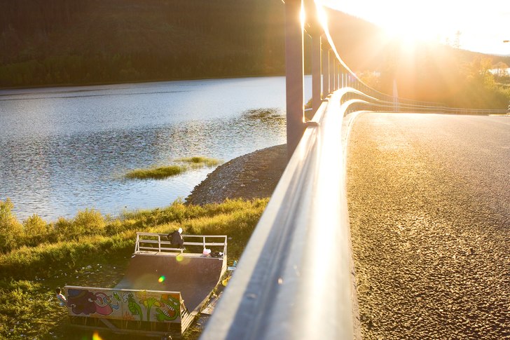 Tanken med bilden är att förmedla den härliga h. Foto: Niclas Magnusson. Åkare: Emil Österberg.