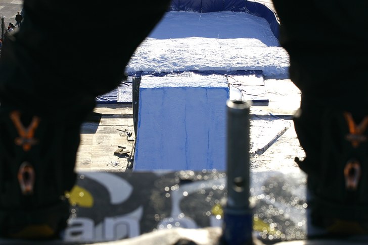 Ur åkarnas perspektiv. Bilden togs vid insteget p. Foto: Fredrik du Rietz.