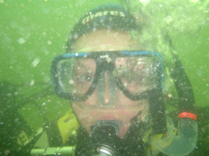 Bilden är tagen när jag är i full gång att ta . Foto: jag själv. Åkare: Laura Rooney.