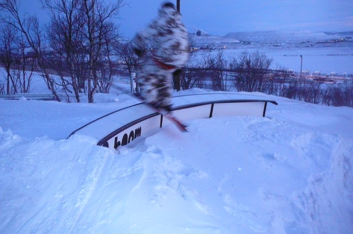 railade lite i kiruna när det va stängt lite job. Foto: Fernando. Åkare: jag.