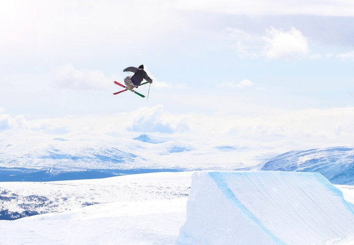 Åre freeride weekend. Foto: Mathias Lindkvist. Åkare: Joar Broman.