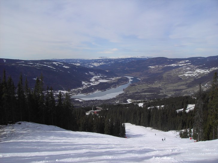Fina vyer från backarna i Hafjell. Foto: Henrik Thunlöv.