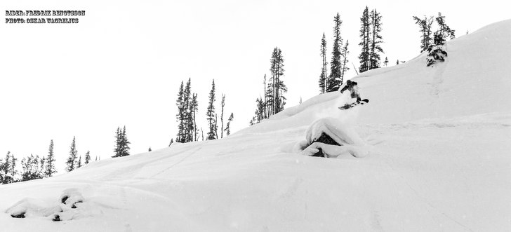 Hittade en fin liten naturlig kicker vi lekte och . Foto: Oskar Wagrelius. Åkare: Fredrik Bengtsson.