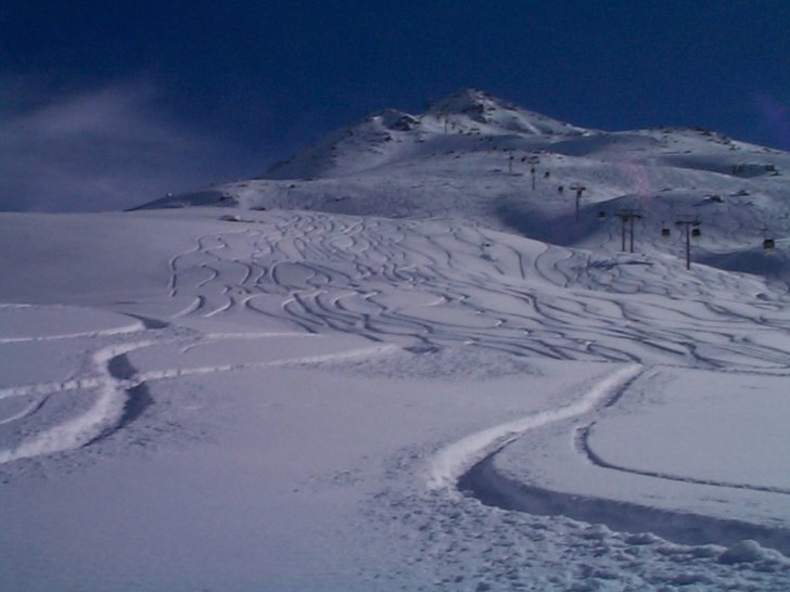 bild efter puder åk på Mountt vallon i meribel m. Foto: Andreas Hedlund.