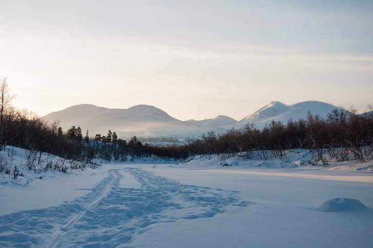 Utsikt längs kungsleden, Abisko.. Foto: Johan Embréus.