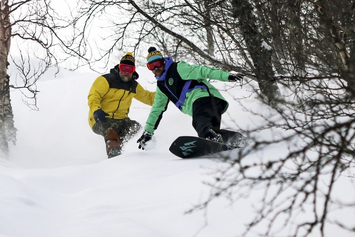Bröderna Bergstedt från Osthang shreddar vänste. Foto: Petter Elfsberg.