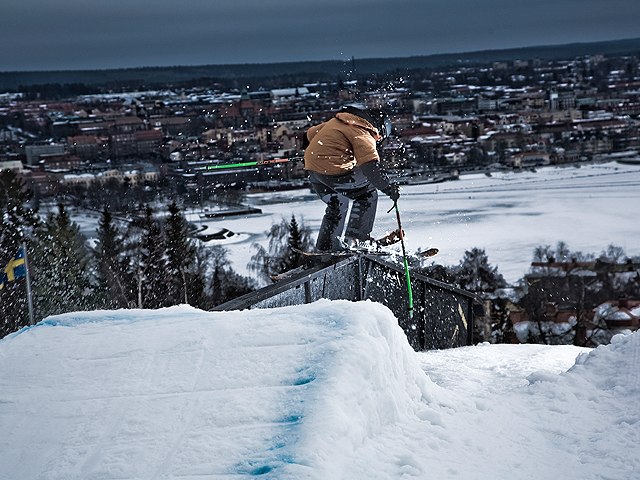 Körde lite rails. Foto: Jörgen Nilsson. Åkare: Eric Norrlander.