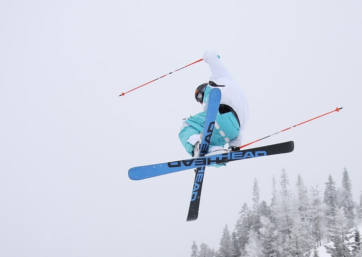 Ögonblicksbild från Kåbdalis fina funpark. Foto: Tobias Hannu.