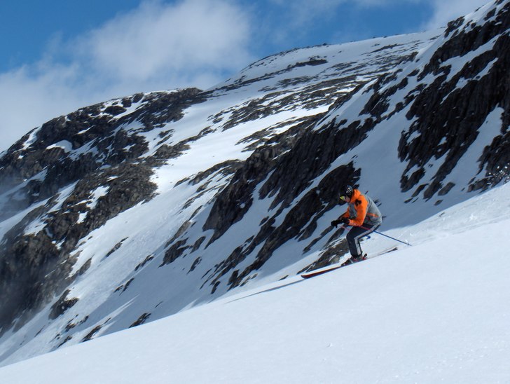 Ett nice åk där ingen hade åk tidigare.... Foto: Anna Ingelson. Åkare: Martin Koitrand.