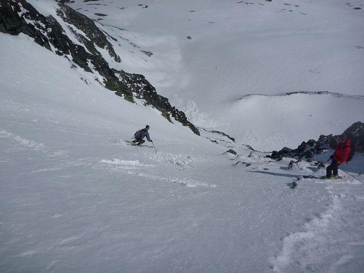 Ungefär mitt i skidåket.. Foto: Mattias Skantz.