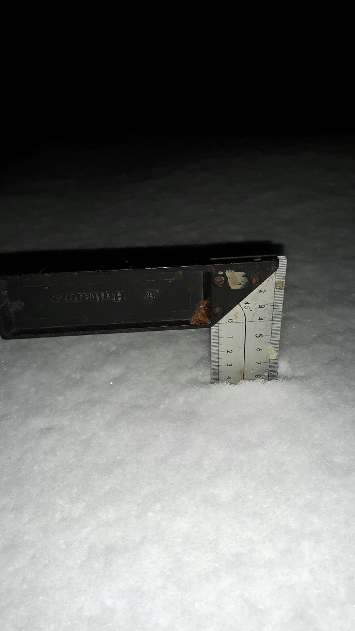 Mens vi sov....
Nattens fangst ble 20 cm.