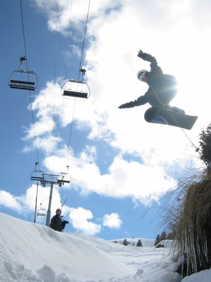 Val Thorens övre mottaret. Foto: Claes Palm. Åkare: Marcus Engvall.
