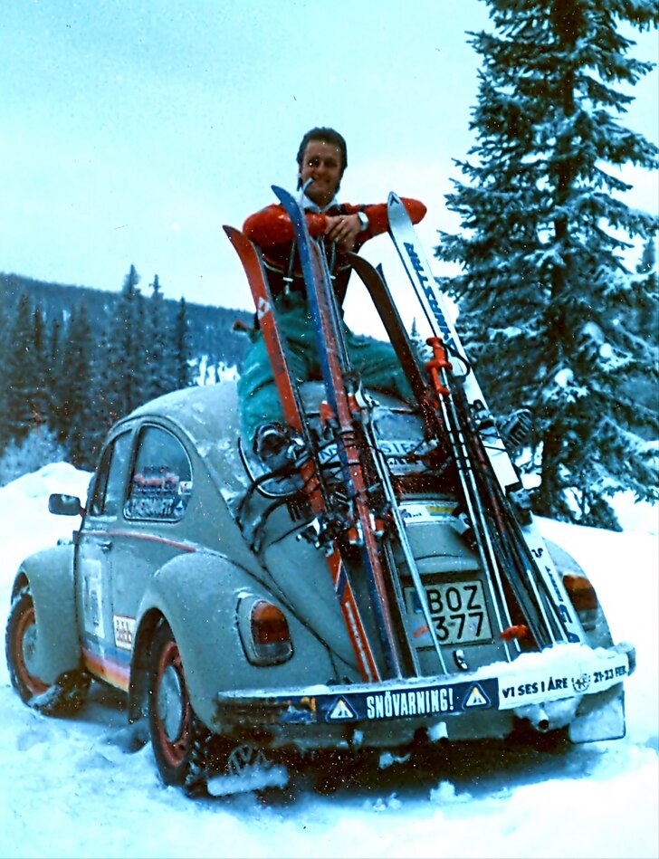 Skidbil på 80-talet..