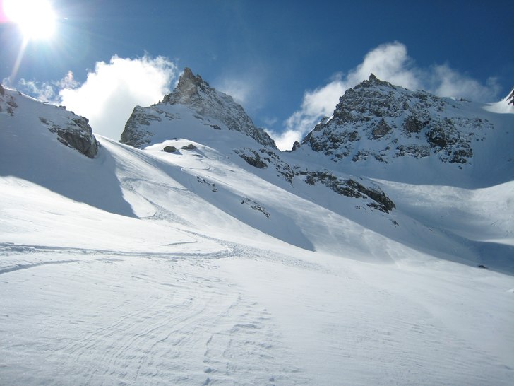 Skön repa. Skön snö. Skönt väder. En skön da. Foto: Patric Johnsson. Åkare: Jean-Daniel Grossvenediger.