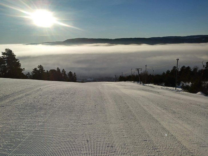 Kjøsterudløypa åpner idag
Vi har lagd nok snø,.