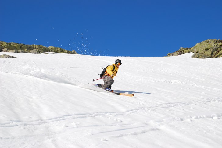 Sommarsnö i juni. Foto: Otto Kellerth. Åkare: Simon Börjars.