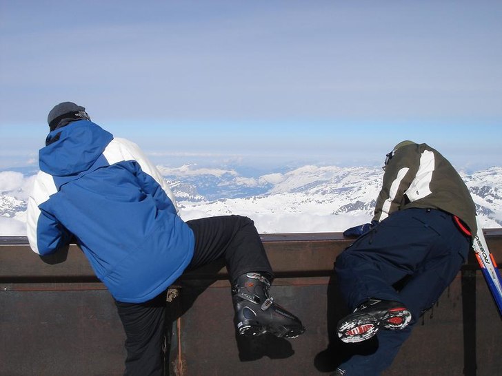David till vänster, jag till höger.. Foto: Erik Andersson. Åkare: David & Jag.
