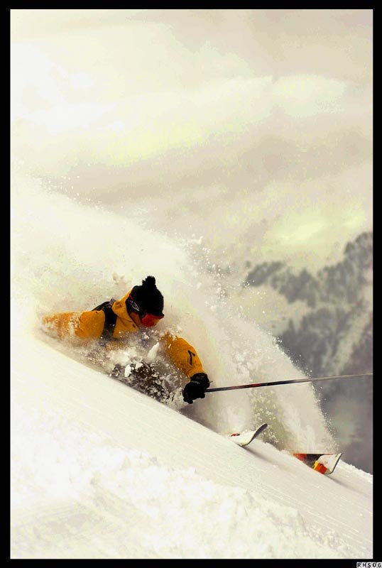 Verbier i slutet av förra säsongen. Bara å hopp. Foto: Rob Hamilton-Smith. Åkare: sunken jr.