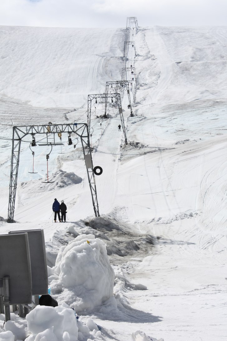 jag och pappa i liften upp för att ta det första. Foto: Mamma. Åkare: Jag och pappa.