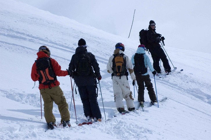 Foto: Ola Melin. Åkare: Gör nu som jag säger! – Ja, pappa! Mattias Fredriksson lotsar Stina Jakobsson, Henrik Windstedt, Sebastian Garhammer och Jon Larsson..