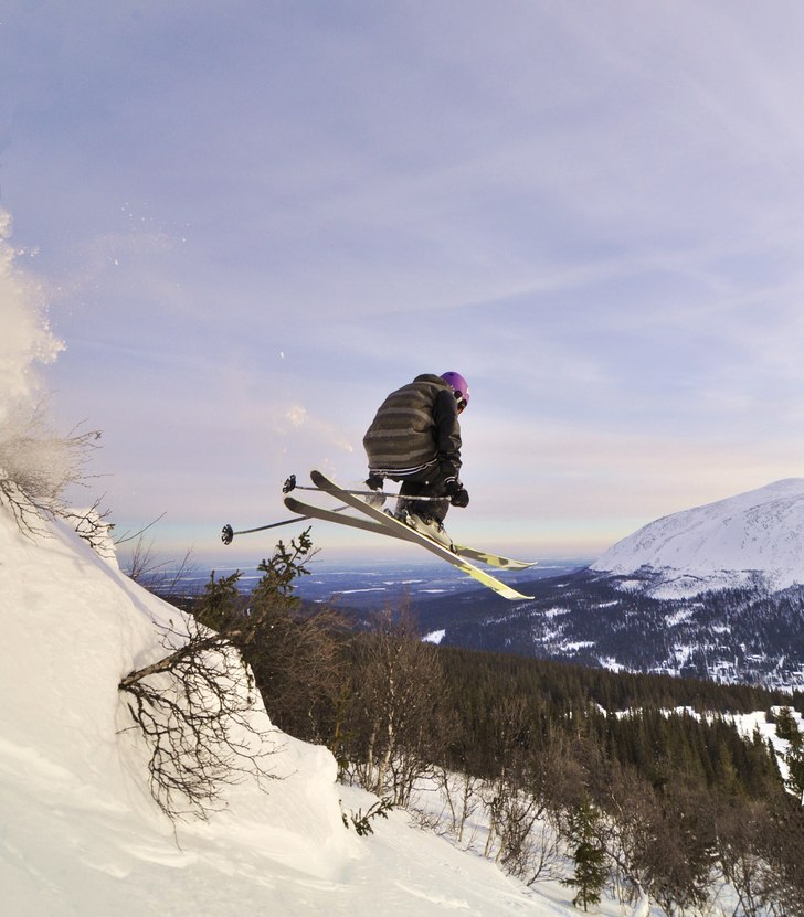 litet drop med mycket fart. Foto: jesper eriksson. Åkare: hans lind.